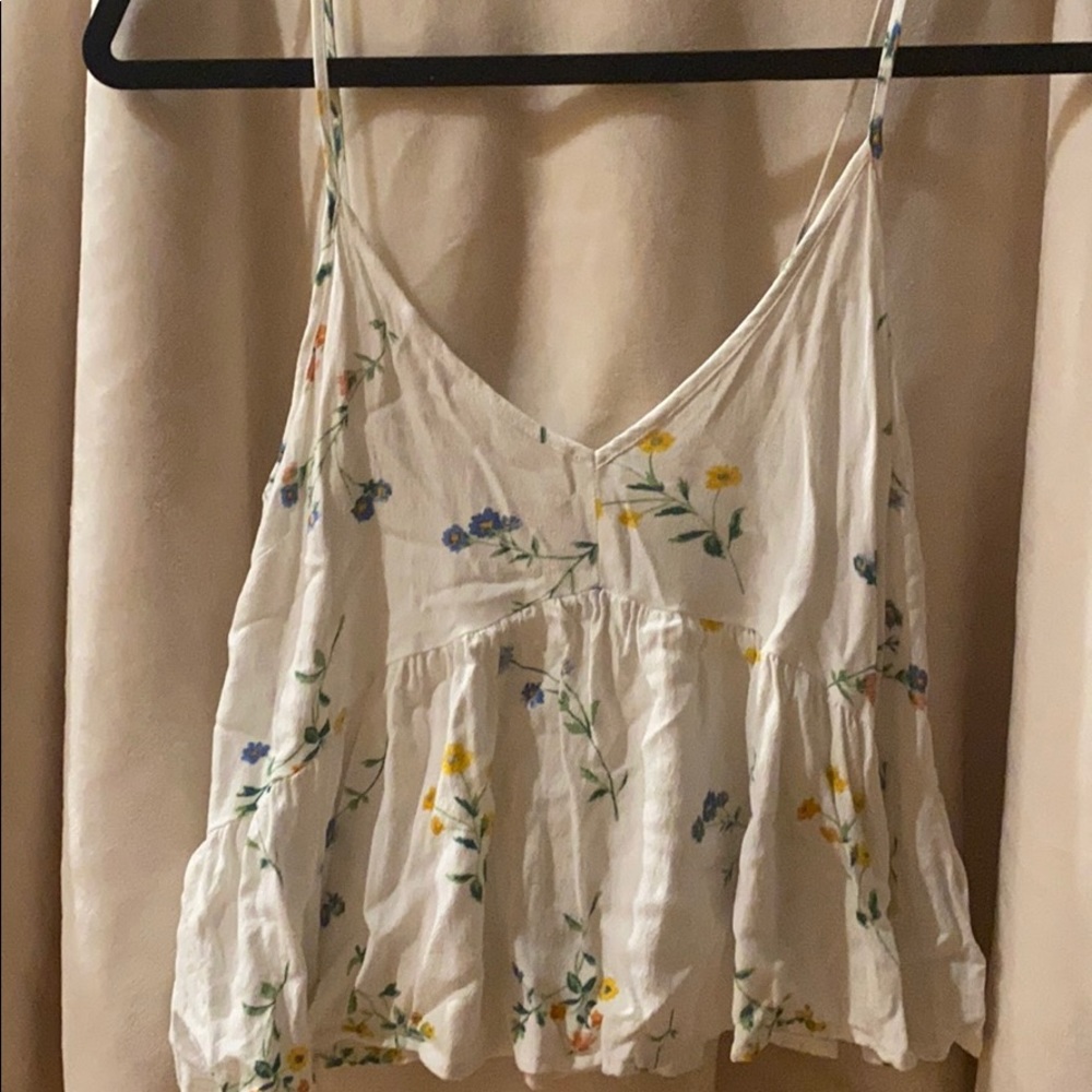 Simple and cute white tank
